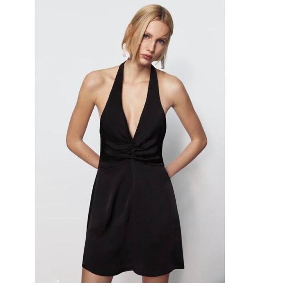 Zara Women's Black Dress SIZE S 4688/321/800